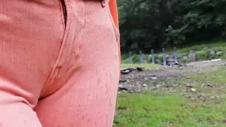 Raven: Does Not Hold Piss and Wetting All Orange Jeans Outdoors