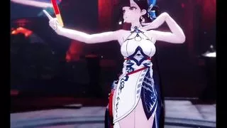 Honkai Li Sushang. Sexy Dance and Gradual Undressing