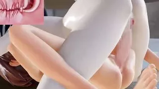 Kancolle. Akitsumaru X Fumizuki. Futanari Lying Sex