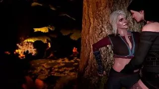 Jennifer Masturbates Ciri's Pussy.