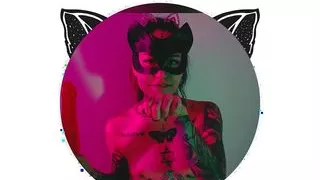 Mari Galore's kitten licks a cock-like lollipop