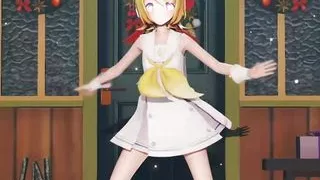 Rin - Hibana Dance + Gradual Undressing (3D HENTAI)