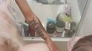 Hot Shower Sex Doggy Style, Cumshot, Loud Orgasms