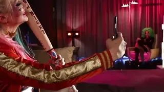 Whorley Quinn gets caught and fucked by the Joker