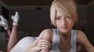 Luna Jerking Off A Big Cock