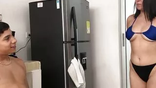 I like to see my wife fuck with another, she eats our cum- Spanish porn