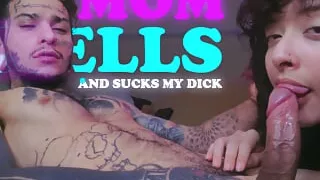 My stepmother smells and sucking my dick