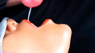 CLOSE UP: The Best Milking Mouth For Your Cock! Sucking and Receiving the Delicious Milk