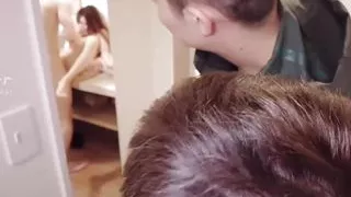 After the wine table, men and women have sex and moan continuously