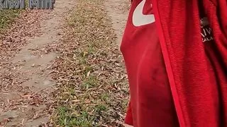 Caught flashing and fucked by stranger