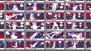 Tokoyami - Cute Vampire Girl Dancing + Gradual Undressing (3D HENTAI)