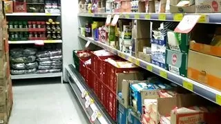 Fresh milk in the supermarket