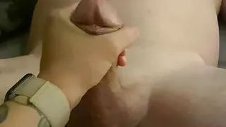 Big Cock Moaning Handjob