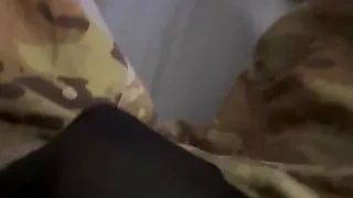 having fun with my soldier cock and leaking some precum in army issued boxer briefs