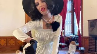 Lady Dimitrescu sucks and fucks . Resident Evil Village Cosplay