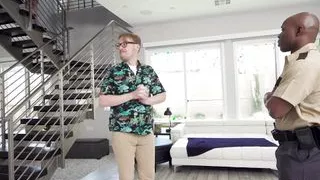 Sexy blonde wife Electra Rayne cuckold with police officer