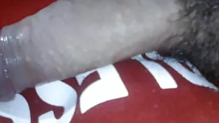 Young Colombian porn with a big penis masturbates for a lot of milk