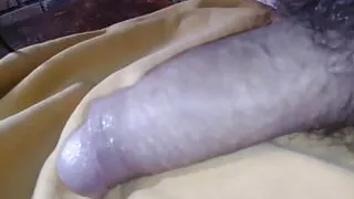 Young Colombian porn with a big penis masturbates for a lot of milk