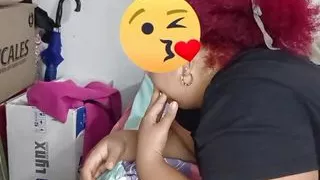 Deep throat in a chubby ass.