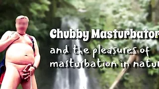 I cum quickly on the tree trunk