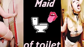 Deep cleaning toilet maid with tongue action