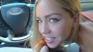 beautiful teen goes down on stepdad