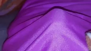 wearing my girlfriend  phanek and cum