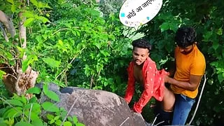 We had gone to the forest with high hopes but Babu comes to know that some man was watching us having sex so we run away!!!