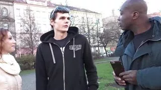 Jenifer Takes Black Cock Up Her Ass While Her Husband Supervises