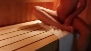 a stranger catches me masturbating in a sauna