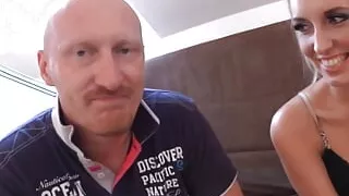 Stunning blonde babe