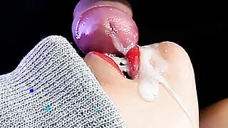 FOREGROUND:: The Best Mouth eating Cum! a great blowjob