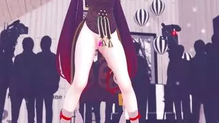 Genshin Impact - Hu Tao - Dancing + Dildo Training (3D HENTAI)