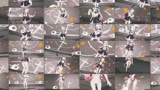 Ayame Hyakki - Cute Teen Catgirl Dancing + Gradual Undressing (3D HENTAI)