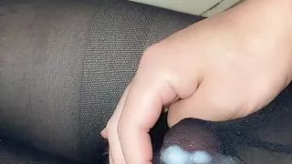 Cum in tight black pantyhose.please touch me cock