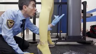 Horny Traveller Scarlett Alexis Distracts Officers Jordi & Van By Taking Care Of Their Dicks - BRAZZERS