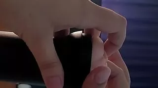 Jerking off with a fleshlight