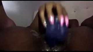 18 year old teen fucking her tight pussy out with her mamas dildo