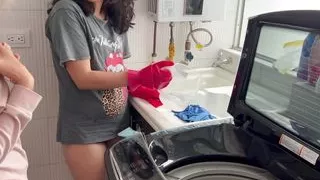 Two lesbians fuck their relatives in silence