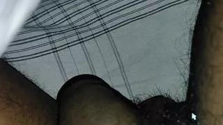 Homenade handjob for my stepson cock