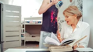 TUTOR4K. Dude uses dirty ideas and finally fucks sexy literature teacher