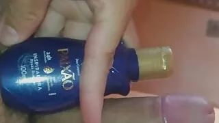 The oil of passion made the boy inflated in no time.