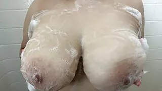 Lexxxibigtits- Natural Soapy Boobs