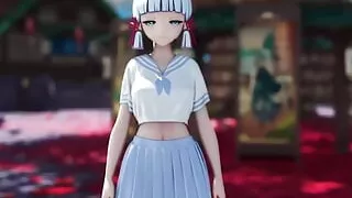 Ayaka - Sexy Dance and Gradual Undressing