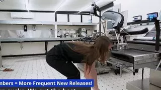 Horny Nurse Mira Monroe Sneaks In Empty Exam Room To Masturbate With A Hitachi Magic Wand At HitachiHoes.com