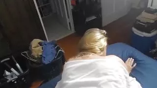 POV Face to Face Fucking in a White Dress