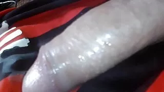 Young Colombian porn with a big penis masturbates for a lot of milk