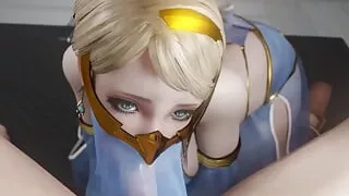 Nier Operator 21o Sucking Cock Under Her Veil Sound Version