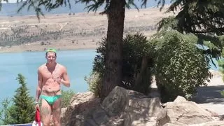 A stranger at the water park invited a cute twink to visit for a juicy fuck - 518