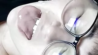 DD Sadie Giggles as her Stepfather Cums on her Cheek